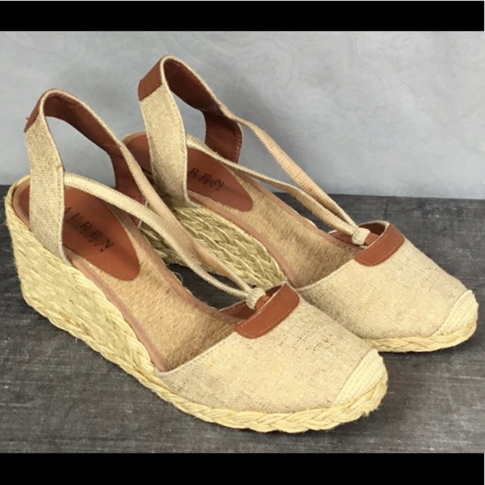 👞 Ralph Lauren CALA Linen Espadrille Super Cute
